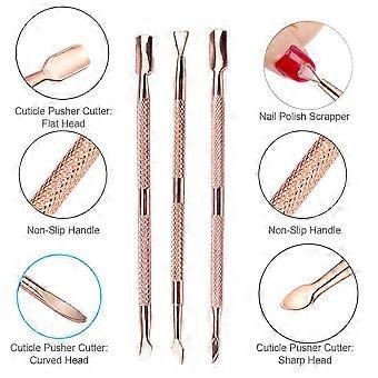 3-Piece Cuticle and Nail Care Tool Set