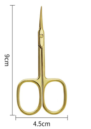 Gold-Plated Precision Cuticle Scissors